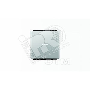 Клавиша для 1-клавишных выключателей/переключателей/кнопок с линзой подсветки, серия SKY, цвет нержавеющая сталь|2CLA850130A1401| ABB