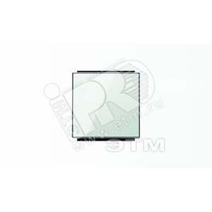 Клавиша для 1-клавишных выключателей/переключателей/кнопок с линзой подсветки, серия SKY, цвет стекло белое|2CLA850130A2101| ABB