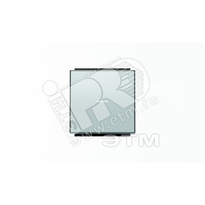 Клавиша для 1-клавишных выключателей/переключателей/кнопок с символом I/O и линзой подсветки, серия SKY, цвет серебристый алюминий|2CLA850140A1301| AB