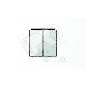 Клавиша для 2-клавишных выключателей/переключателей/кнопок, серия SKY, цвет стекло белое|2CLA851100A2101| ABB