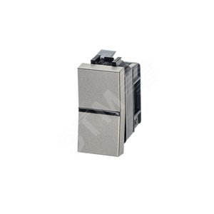 Мех-м 1-кл. 1-пол. выкл. с кл., 1-мод., серия Zenit, цв. шампань 2