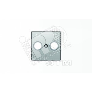Накладка для TV-R розетки, серия SKY, цвет нержавеющая сталь|2CLA855000A1401| ABB