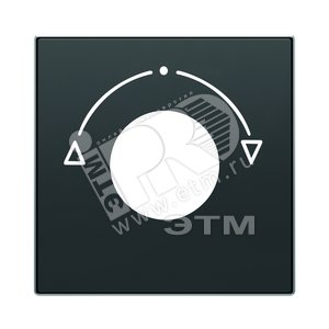Накладка для механизма выключателя с ключом на 3 положения, серия SKY, цвет чёрный барх.|2CLA855310A1501| ABB - ABB
