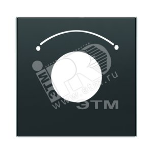 Накладка для механизма выключателя с ключом на 2 положения, серия SKY, цвет чёрный барх.|2CLA855300A1501| ABB