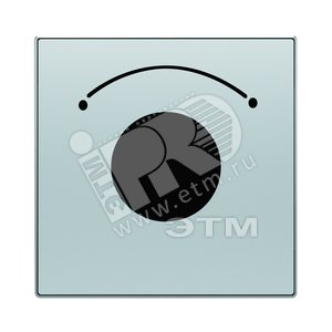 Накладка для механизма выключателя с ключом на 2 положения, серия SKY, цвет серебристый алюминий|2CLA855300A1301| ABB