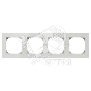 Рамка 4-постовая, серия SKY, цвет стекло белое|2CLA857400A3001| ABB