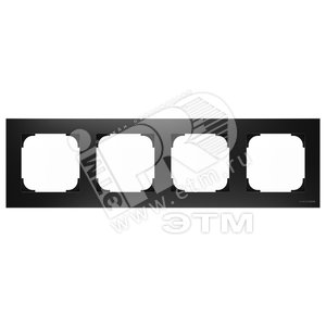Рамка 4-постовая, серия SKY, цвет чёрный бархат|2CLA857400A1501| ABB