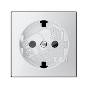 Накладка для розетки SCHUKO с плоской поверхностью, серия SKY, цвет стекло белое|2CLA858890A2101| ABB