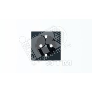 Накладка для розетки SCHUKO с плоской поверхностью SKY черный бархат (8588.9 NS) - ABB