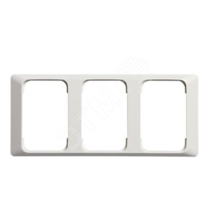 Рамка 3-постовая для DoubleSchuko, 100мм серия Jussi, белая | 2523-100 | 2TKA000821G1 | ABB - фото 2