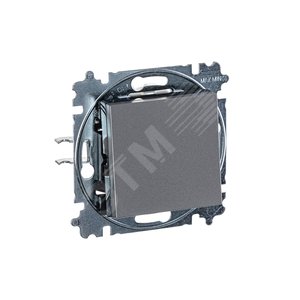 ABB Levit Сталь / дымчатый чёрный Выключатель 1-кл. | 3559H-A01445 69W | 2CHH590145A6069 | ABB - фото 3