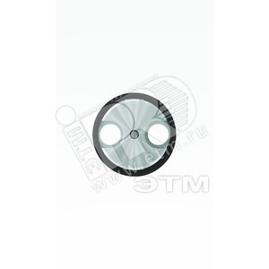 Накладка для TV-R розетки, серия SKY Moon, кольцо черное стекло