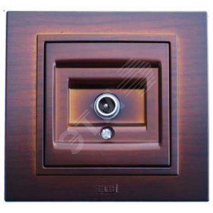Zena темн. орех розетка TV прох. (500-012900-272) - ABB