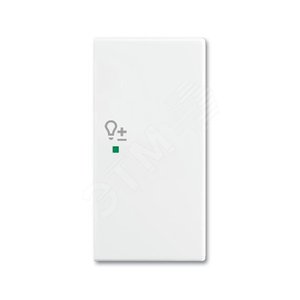 SRD-2-R-94 Клавиша двойная правая free@home, светорегулятор, Basic 55, цвет альпийский белый - ABB