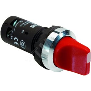 Переключатель C3SS1-30R-11 3-х позиционный красный 1НО1НЗ с фиксацией (1SFA619210R3071) - фото 2