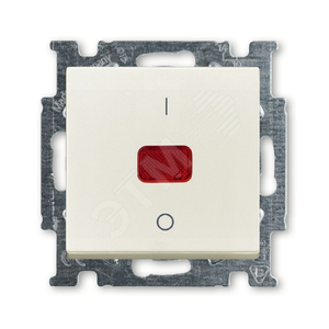 ABB Basic 55 Шале (белый) Выключатель 1-клавишный 2-полюсный, 20A | 1020-0-0093  | 2CKA001020A0093 | ABB - фото 2