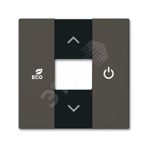 Накладка терморегулятора free@home, Basic 55, цвет chteau-black (CP-RTC-95) - ABB