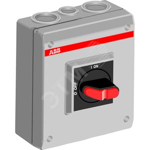 Рубильник OTP75T3M IP65 пластик 2