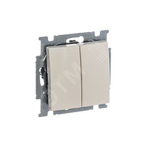 ABB Basic 55 Сл. кость Выключатель 2-х клавишный | 1012-0-2148 | 2CKA001012A2148 | ABB - фото 4
