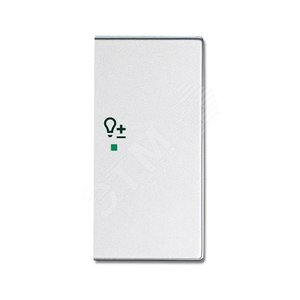 SRD-2-R-83 Клавиша двойная правая free@home, светорегулятор, future, серебристый алюминий | 6220-0-0259  | 2CKA006220A0259 | ABB 2