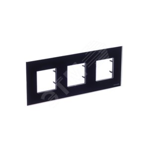 ABB Zenit Стекло Черное Рамка 3-я (2+2+2 мод) | N2273 CN  | 2CLA227300N3101 | ABB - фото 4
