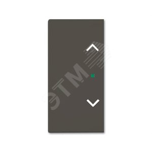 SRB-2-95 Клавиша двойная free@home, жалюзи, Basic 55, цвет chateau-black | 6220-0-0693 | 2CKA006220A0693 | ABB 2