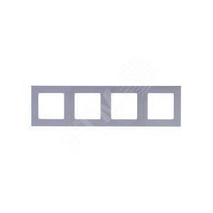 ABB Levit Серебро / дымчатый чёрный Рамка 4-ая | 3901H-A05040 70W | 2CHH015040A6070 | ABB - фото 3