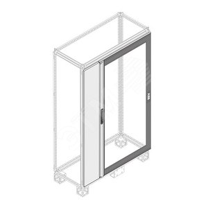 Дверь стек.IP40 с руч.H=2000мм W=1000мм 2