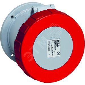 Розетка панельная с прямым унифицированным фланцем 4125RU6W, 125A, 3P+N+E, IP67, 6ч | 2CMA167142R1000 | ABB 2