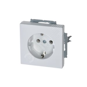 Розетка SCHUKO 16А 250В, серия solo/future, цвет белый бархат | 2011-0-6208  | 2CKA002011A6208 | ABB 2