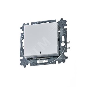 ABB Levit Белый / ледяной Переключатель 1-кл. с подсветкой ориентационная | 3559H-A06446 01W | 2CHH590646A6001 | ABB - фото 2