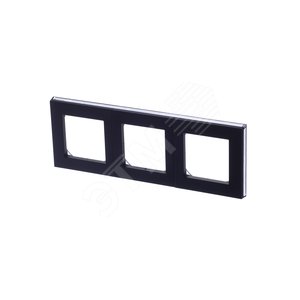 ABB Levit Антрацит / дымчатый чёрный Рамка 3-ая | 3901H-A05030 63W | 2CHH015030A6063 | ABB 2
