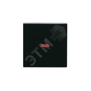 Клавиша для 1-клавишных выключателей/переключателей/кнопок, красная линза, Impressivo, антрацит | 1789-81  | 2TKA000557G1 | ABB 2