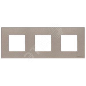 Zenit Рамка 3 постовая, 2 модульная, стекло Брызги шампанского
