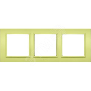 Zena оливковая рамка 3 постовая
