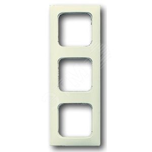 Рамка 3 поста для кабель-каналов бежевая Busch-Duro 2000 SI (2513-212K-102-500) 2