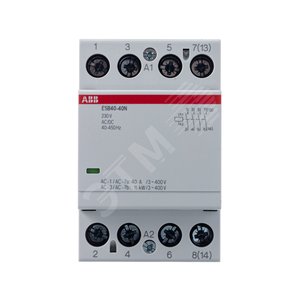 Контактор ESB40-40N-06 модульный (40А АС-1, 4НО), катушка 230В AC/DC | 1SAE341111R0640 | ABB - фото 4