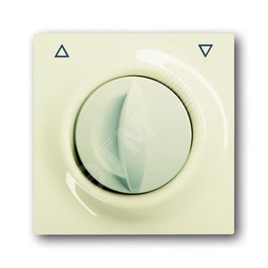 Плата центральная с поворотной ручкой,, для механизма выключателя жалюзи , серия impuls, цвет слоновая кость | 1753-0-0032 | 2CKA001753A0032 | ABB 2