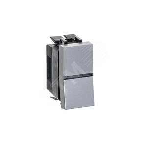 ABB Zenit Серебряный Переключатель 1-клавишный перекрестный (1 мод) | N2110 PL  | 2CLA211000N1301 | ABB - фото 4
