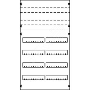 Панель для модульных уст-в 1ряд/5 реек | 1V1KA | ABB 2