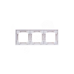 ABB Levit Белый / белый Рамка 3-ая | 3901H-A05030 03W | 2CHH015030A6003 | ABB - фото 4