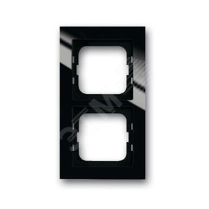 AXCENT Рамка 2 поста для монтажа заподлицо черный (1722-281/11) 2