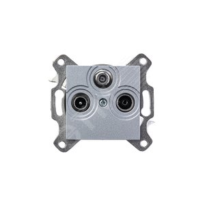 ABB Levit Серебро Розетка TV-R-SAT единственная | 5011H-A03303 70W | 2CHH083303A6070 | ABB 4