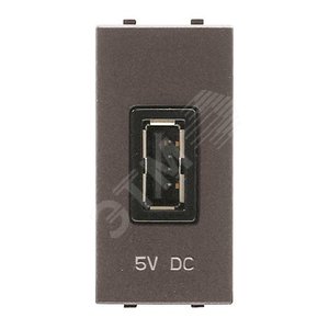 ABB Zenit Серебряный Механизм USB зарядного устройства, 1М, 750 мА | N2185 PL | 2CLA218500N1301 | ABB - фото 2
