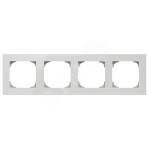 Рамка 4-постовая, серия SKY, цвет стекло белое|2CLA857400A3001| ABB 2