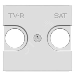ABB Zenit Альп. белый Накладка для TV-R/SAT розетки, (2 мод) | N2250.1 BL  | 2CLA225010N1101 | ABB - фото 2