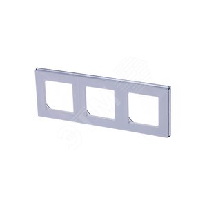 ABB Levit Белый / дымчатый чёрный Рамка 3-ая | 3901H-A05030 62W | 2CHH015030A6062 | ABB - фото 2