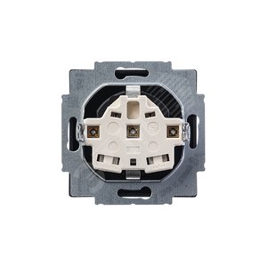 Розетка SCHUKO 16А 250В, серия solo/future, цвет чёрный бархат | 2011-0-6211  | 2CKA002011A6211 | ABB 5