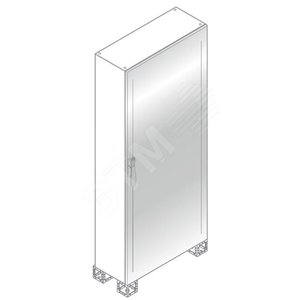 Дверь сплошная 2000х600 нержавеющая сталь