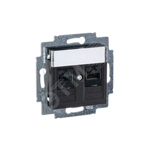 ABB Levit Антрацит Розетка комп. 2-ая 2хRJ45 категория 5e | 5014H-A51018 63W | 2CHH295118A6063 | ABB - фото 5